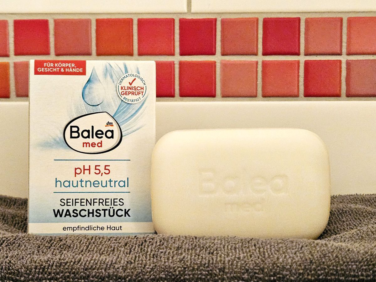 Balea med seifenfreies Waschstück hautneutral ph 5,5 für empfindliche Haut